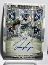 2024 Bowman University Best Elements of the Game Autographs Set Omarion Hampton #ETG-OH card