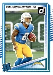 2025 Donruss Base Set Omarion Hampton #303 card