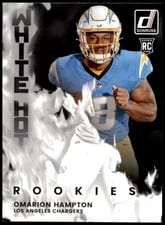 2025 Donruss White Hot Rookies Omarion Hampton #WHR-OMH card