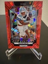 2025 Panini Prizm Draft Picks New Recruits Omarion Hampton #18 card