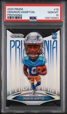 2025 Panini Prizm Prizmania Omarion Hampton #18 card