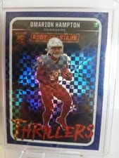 2025 Panini Rookies & Stars Thrillers Omarion Hampton #17 card