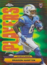 2025 Topps Chrome Power Players Omarion Hampton #PP-17 card