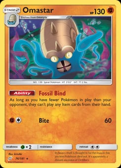 Team Up Omastar #76 card