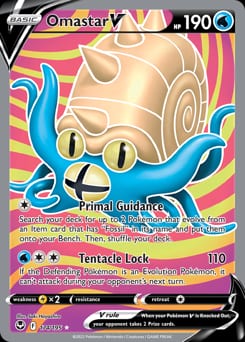 2022 Silver Tempest Omastar V #174 card