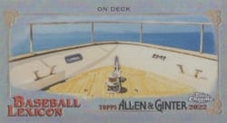 2022 Topps Allen & Ginter Chrome Mini Baseball Lexicon On Deck #BL-10 card