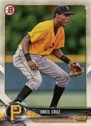 2018 Bowman Draft Base Set Oneil Cruz #BD-40 card