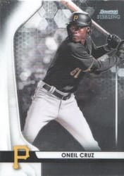2020 Bowman Sterling Base Set Oneil Cruz #BPR-9 card