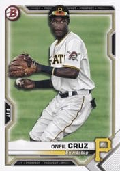 2021 Bowman Prospects Oneil Cruz #BP-24 card