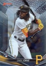 2022 Bowman's Best Base Set Oneil Cruz #36 card