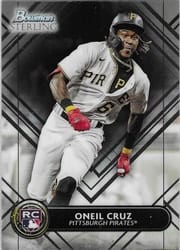 2022 Bowman Sterling Base Set Oneil Cruz #BSR-21 card