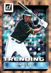 2022 Donruss Trending Oneil Cruz #T-8 card