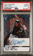 2022 Panini Capstone Summit Signatures Oneil Cruz #SS-OC card