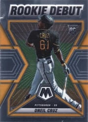 2022 Panini Mosaic Rookie Debut Oneil Cruz #RD-5 card