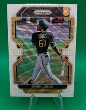 2022 Panini Prizm Oneil Cruz Tiger Stripe Prizm #118 card