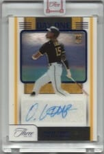 2022 Panini Three and Two Day One Autographs Oneil Cruz #DOA-OC card