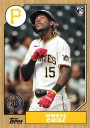 2022 Topps 1987 Topps Baseball (Series 2) Oneil Cruz #87TB-48 card