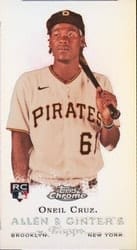 2022 Topps Allen & Ginter Chrome Mini Rookie Design Variations Oneil Cruz #RDV-2 card