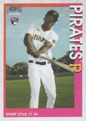 2022 Topps Archives Snapshots Base Set Oneil Cruz #26 card