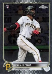 2022 Topps Chrome Base Set Oneil Cruz #128 card