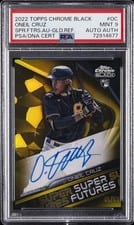 2022 Topps Chrome Black Super Futures Autographs Oneil Cruz #SFA-OC card