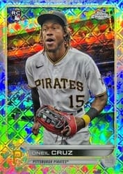 2022 Topps Chrome Logofractor Edition Base Set Oneil Cruz #22b card