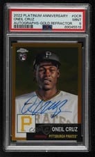 2022 Topps Chrome Platinum Anniversary Autographs Oneil Cruz #CPA-OCR card