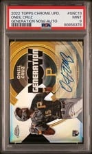 2022 Topps Chrome Update Generation Now Autographs Oneil Cruz #GNC-13 card