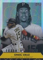 2022 Topps Fresh Faces Oneil Cruz #FF-8 card