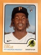2022 Topps Heritage Chrome Oneil Cruz #157 card