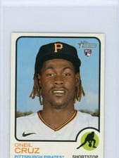 2022 Topps Heritage Mini Oneil Cruz #157 card