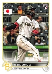 2022 Topps Japan Edition Base Set Oneil Cruz #101 card