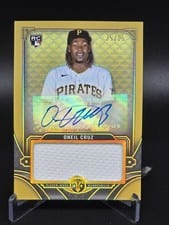 2022 Topps Triple Threads Autograph Single Jumbo Relics Oneil Cruz #ASJR-OC card