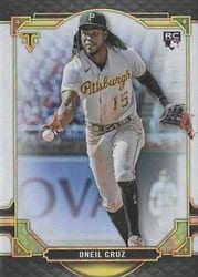 2022 Topps Triple Threads Base Set Oneil Cruz #28 card