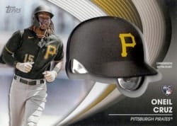 2022 Topps Update Commemorative Batting Helmets Oneil Cruz #BH-OC card