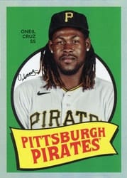 2023 Topps Archives 1969 Team History Foil Oneil Cruz #69T-45 card