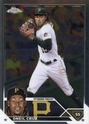2023 Topps Chrome Base Set Oneil Cruz #15 card