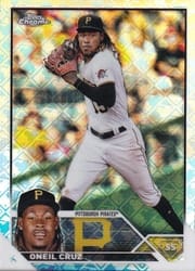 2023 Topps Chrome Logofractor Edition Base Set Oneil Cruz #15 card