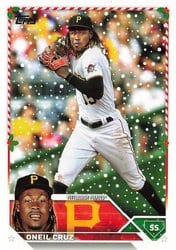 2023 Topps Holiday Base Set Oneil Cruz #H158 card