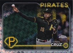 2024 Topps Chrome Logofractor Edition Base Set Oneil Cruz #98 card