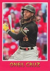 2024 Topps Heritage 1975 Topps Baseball Sensations Oneil Cruz #75BS-10 card