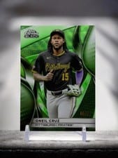 2025 Topps Chrome Black Base Set Oneil Cruz #19 card
