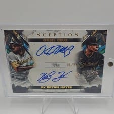 2023 Topps Inception Dual Autographs Oneil Cruz / Ke'Bryan Hayes #IDA-CH card