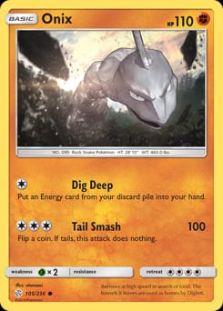 Cosmic Eclipse Onix #105 card