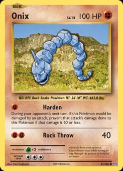 Evolutions Onix #61 card