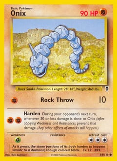 Legendary Collection Onix #84 card