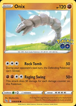 Pokémon GO Onix #36 card