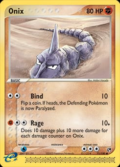 Sandstorm Onix #71 card