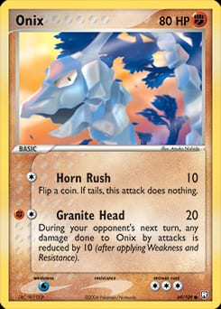 Team Rocket Returns Onix #69 card