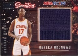 2020-21 Hoops Rookie Sweaters Onyeka Okongwu #RSW-ONY card